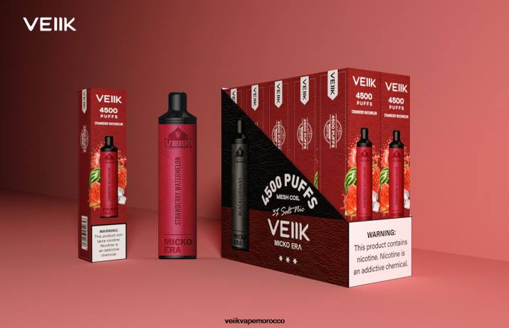 VEIIK Micko Era 4500 بخة 30 ملغ للاستعمال مرة واحدة الفراولة والبطيخ 0VPN1 - VEIIK Vape Rabat